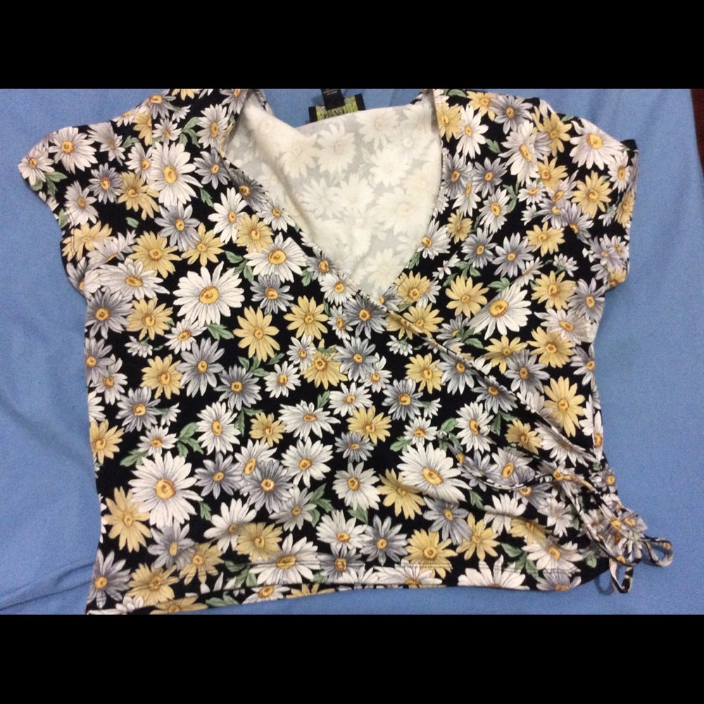 Forever 21 floral crop top.